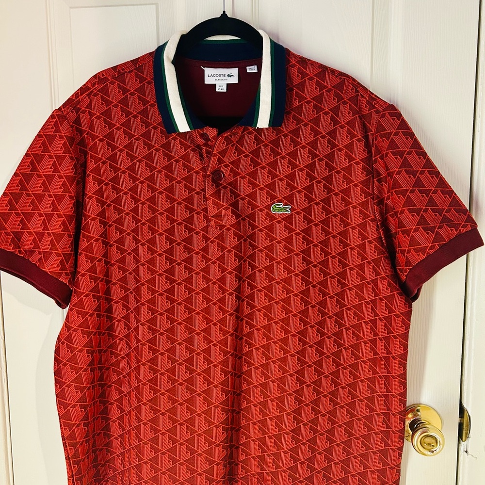 Lacoste Men's Red Polo Shirt